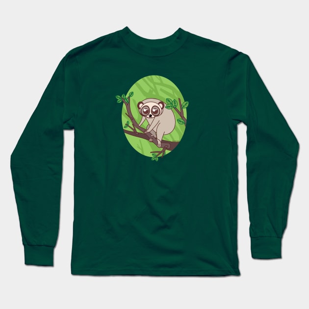 Kawaii loris Long Sleeve T-Shirt by Pendientera